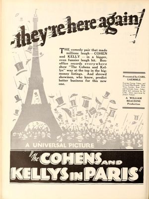 The Cohens and the Kellys in Paris's poster