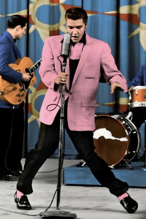 Elvis Presley on The Milton Berle Show's poster