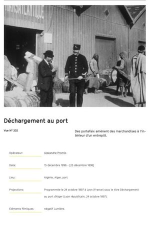 Alger : déchargement au port's poster
