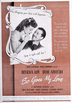 So Goes My Love's poster