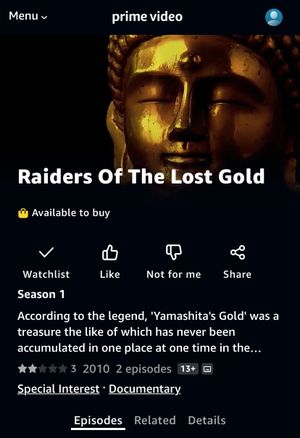 Raiders Of The Lost Gold's poster