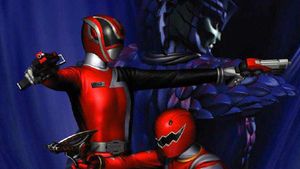 Tokusou Sentai Dekaranger vs Abaranger's poster