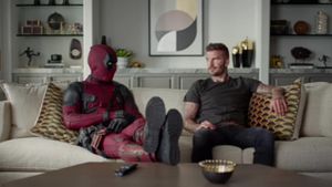 Deadpool With Apologize To David Backham's poster