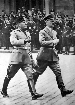 Mussolini in Deutschland's poster