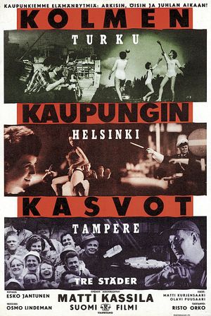 Kolmen kaupungin kasvot's poster