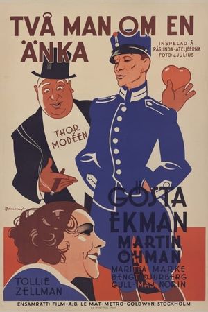 Två man om en änka's poster