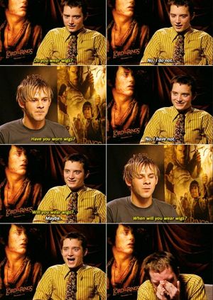 Dominic Monaghan Interviews Elijah Wood's poster