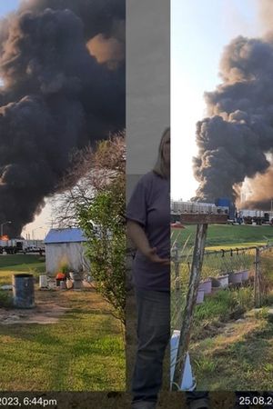 Chemical Fire At Marathon Refinery's poster