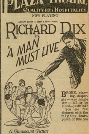 A Man Must Live's poster
