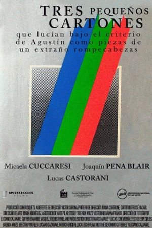 Three little cartons that looked under the criteria of Agustín as pieces of a strange puzzle's poster