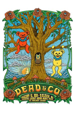 Dead & Company: 2021-08-16 Coastal Credit Union Music Park at Walnut Creek, Raleigh, NC's poster