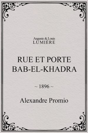 Rue et porte Bab-el-Khadra's poster
