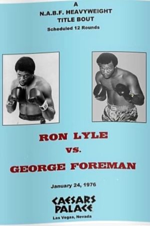 George Foreman vs. Ron Lyle's poster