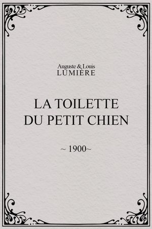 La toilette du petit chien's poster