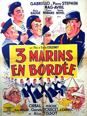 Trois marins en bordée's poster