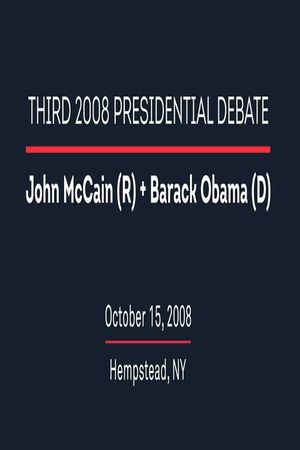 2008 Third Presidential Debate's poster