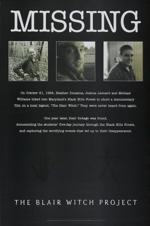 The Blair Witch Project's poster