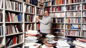 Umberto Eco: A Library of the World's poster