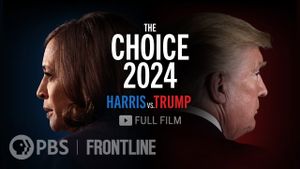 The Choice 2024: Harris vs. Trump's poster