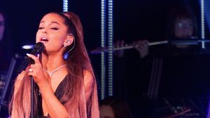 Ariana Grande at the BBC's poster