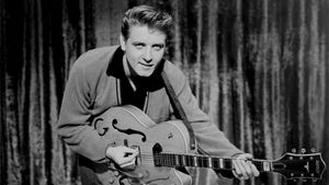 Eddie Cochran at Town Hall Party's poster
