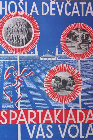Československá spartakiáda 1960's poster