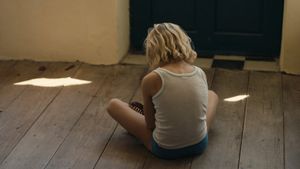 Dark Blue Girl's poster