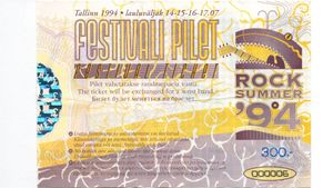 Fish - Concert at Rock Summer festival 1994 Tallinn, Estonia's poster