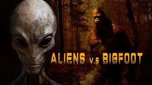 Aliens vs. Bigfoot's poster