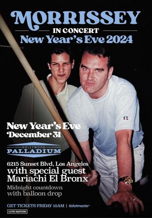 Morrissey - Live at The Hollywood Palladium NYE 2024's poster
