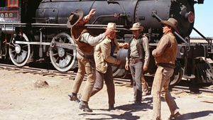 The Train Robbers's poster