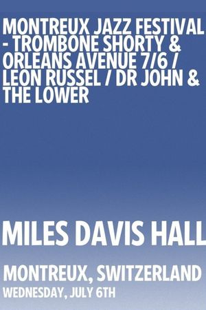 Dr. John & The Lower 911 - Montreux Jazz Festival's poster