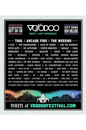 Arcade Fire 2016-10-31 Voodoo Music + Arts Experience, New Orleans's poster