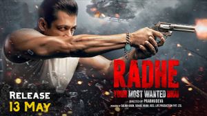 Radhe's poster