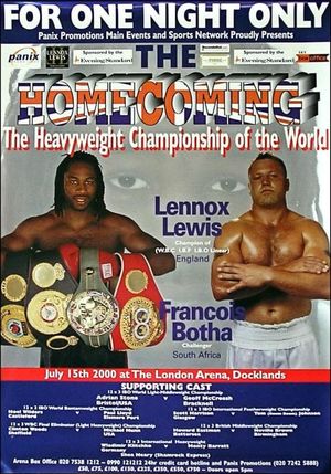 Lennox Lewis vs. Francois Botha's poster