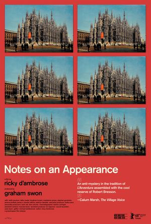 Notes on an Appearance's poster