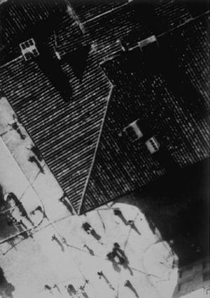 Panorama taken from a tethered balloon's poster