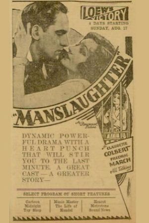Manslaughter's poster