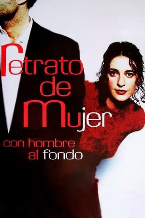 Retrato de mujer con hombre al fondo's poster