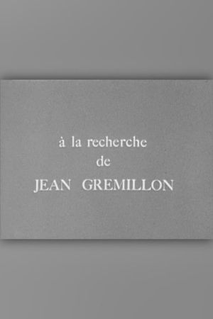 À la recherche de Jean Grémillon's poster