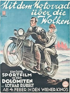 Mit dem Motorrad über die Wolken's poster