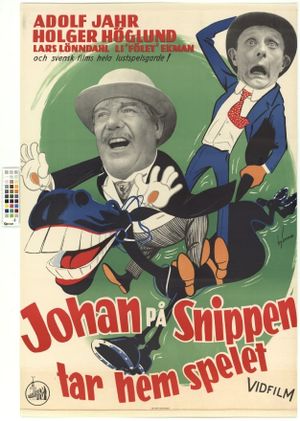 Johan på Snippen tar hem spelet's poster