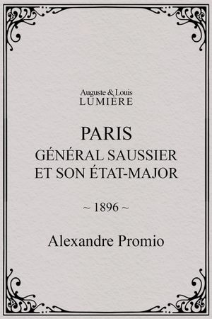 Paris : général Saussier et son état-major's poster