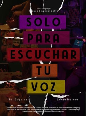 Solo para escuchar tu voz's poster