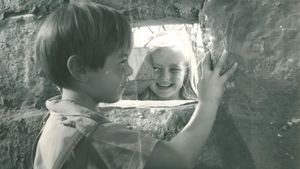 The Boy and the Ball and the Hole in the Wall's poster