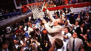 Perfect Upset: The 1985 Villanova vs. Georgetown NCAA Championship's poster