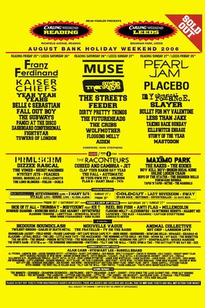 Muse: Live at Reading Festival 2006's poster