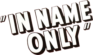 In Name Only's poster