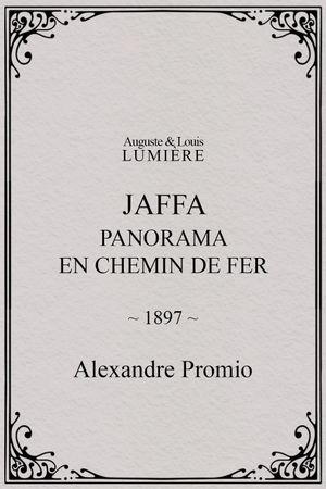 Jaffa : panorama en chemin de fer's poster