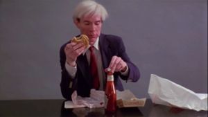 Andy Warhol Eating a Hamburger's poster